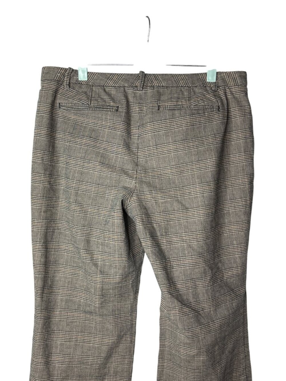 Ann Taylor LOFT Marisa Wide Leg Dress Pants Size 10 Vintage Y2K Plaid Multicolor - Picture 5 of 7